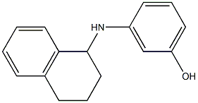 3-(1,2,3,4-tetrahydronaphthalen-1-ylamino)phenol Structure