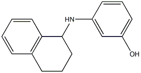 3-(1,2,3,4-tetrahydronaphthalen-1-ylamino)phenol,,结构式