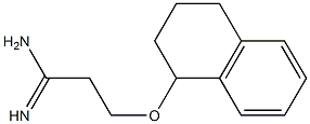 3-(1,2,3,4-tetrahydronaphthalen-1-yloxy)propanimidamide Struktur