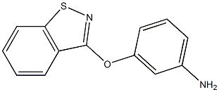 3-(1,2-benzisothiazol-3-yloxy)aniline 结构式