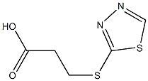 3-(1,3,4-thiadiazol-2-ylthio)propanoic acid Structure