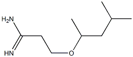 3-(1,3-dimethylbutoxy)propanimidamide Structure