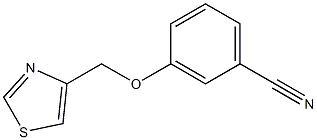 3-(1,3-thiazol-4-ylmethoxy)benzonitrile Struktur