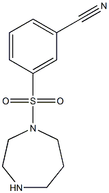 3-(1,4-diazepane-1-sulfonyl)benzonitrile,,结构式