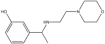 3-(1-{[2-(morpholin-4-yl)ethyl]amino}ethyl)phenol Structure