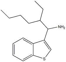 3-(1-amino-2-ethylhexyl)-1-benzothiophene 化学構造式