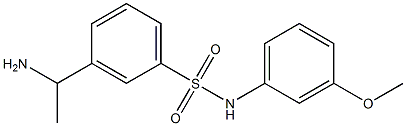 3-(1-aminoethyl)-N-(3-methoxyphenyl)benzene-1-sulfonamide Structure