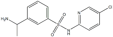 3-(1-aminoethyl)-N-(5-chloropyridin-2-yl)benzene-1-sulfonamide|