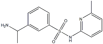 3-(1-aminoethyl)-N-(6-methylpyridin-2-yl)benzene-1-sulfonamide