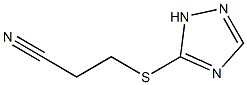 3-(1H-1,2,4-triazol-5-ylsulfanyl)propanenitrile 化学構造式