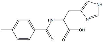 3-(1H-imidazol-4-yl)-2-[(4-methylbenzoyl)amino]propanoic acid 结构式