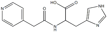 3-(1H-imidazol-4-yl)-2-[(pyridin-4-ylacetyl)amino]propanoic acid 结构式