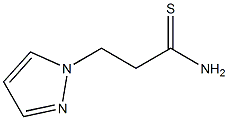 3-(1H-pyrazol-1-yl)propanethioamide 化学構造式