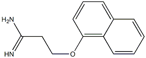 3-(1-naphthyloxy)propanimidamide Structure