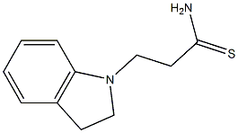 3-(2,3-dihydro-1H-indol-1-yl)propanethioamide Structure