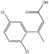 3-(2,5-dichlorophenyl)but-2-enoic acid Struktur