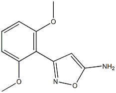 3-(2,6-dimethoxyphenyl)-1,2-oxazol-5-amine 结构式