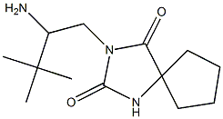 3-(2-amino-3,3-dimethylbutyl)-1,3-diazaspiro[4.4]nonane-2,4-dione Struktur