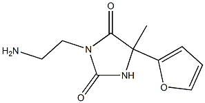 3-(2-aminoethyl)-5-(furan-2-yl)-5-methylimidazolidine-2,4-dione