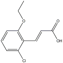 3-(2-chloro-6-ethoxyphenyl)prop-2-enoic acid Structure