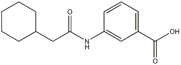 3-(2-cyclohexylacetamido)benzoic acid Struktur