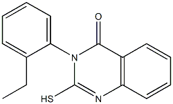 3-(2-ethylphenyl)-2-sulfanyl-3,4-dihydroquinazolin-4-one Structure