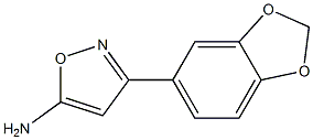 3-(2H-1,3-benzodioxol-5-yl)-1,2-oxazol-5-amine 结构式