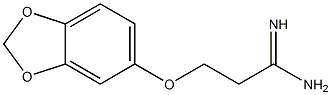 3-(2H-1,3-benzodioxol-5-yloxy)propanimidamide 结构式