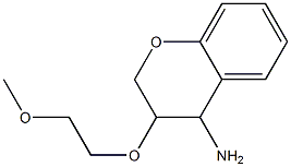 3-(2-methoxyethoxy)-3,4-dihydro-2H-1-benzopyran-4-amine|