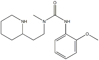 3-(2-methoxyphenyl)-1-methyl-1-[2-(piperidin-2-yl)ethyl]urea,,结构式