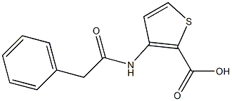 3-(2-phenylacetamido)thiophene-2-carboxylic acid Structure