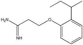 3-(2-sec-butylphenoxy)propanimidamide Structure