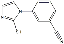 3-(2-sulfanyl-1H-imidazol-1-yl)benzonitrile Structure