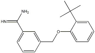 3-(2-tert-butylphenoxymethyl)benzene-1-carboximidamide Structure