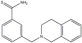 3-(3,4-dihydroisoquinolin-2(1H)-ylmethyl)benzenecarbothioamide Structure