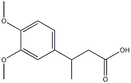 3-(3,4-dimethoxyphenyl)butanoic acid 化学構造式