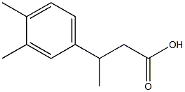 3-(3,4-dimethylphenyl)butanoic acid Struktur