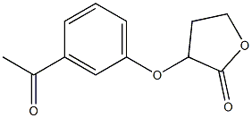 3-(3-acetylphenoxy)oxolan-2-one 化学構造式