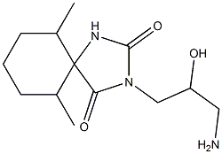 3-(3-amino-2-hydroxypropyl)-6,10-dimethyl-1,3-diazaspiro[4.5]decane-2,4-dione