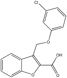 3-(3-chlorophenoxymethyl)-1-benzofuran-2-carboxylic acid