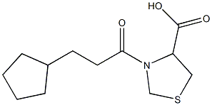 3-(3-cyclopentylpropanoyl)-1,3-thiazolidine-4-carboxylic acid