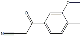 3-(3-methoxy-4-methylphenyl)-3-oxopropanenitrile 结构式