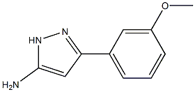 3-(3-methoxyphenyl)-1H-pyrazol-5-amine Struktur