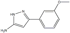 3-(3-methoxyphenyl)-1H-pyrazol-5-amine 结构式