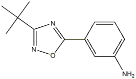 3-(3-tert-butyl-1,2,4-oxadiazol-5-yl)aniline Structure