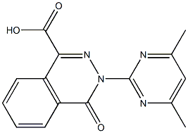 3-(4,6-dimethylpyrimidin-2-yl)-4-oxo-3,4-dihydrophthalazine-1-carboxylic acid Structure