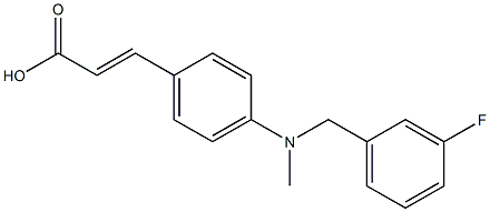 3-(4-{[(3-fluorophenyl)methyl](methyl)amino}phenyl)prop-2-enoic acid|