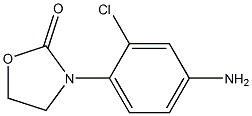 3-(4-amino-2-chlorophenyl)-1,3-oxazolidin-2-one,,结构式