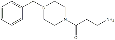 3-(4-benzylpiperazin-1-yl)-3-oxopropan-1-amine Struktur