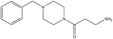 3-(4-benzylpiperazin-1-yl)-3-oxopropan-1-amine 化学構造式